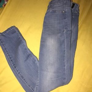 Light colored skinny jeans